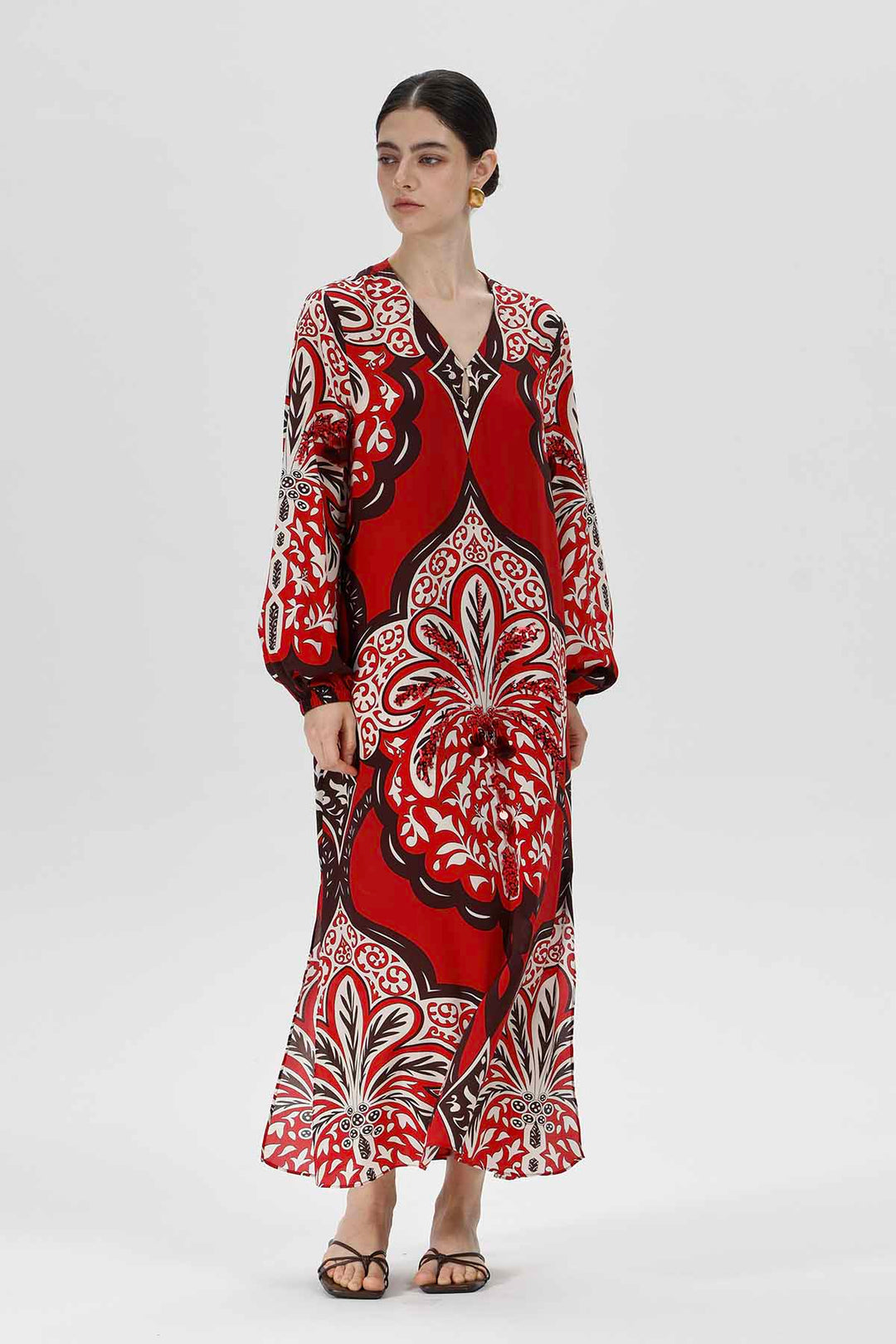 Aisling Print Silk Dress
