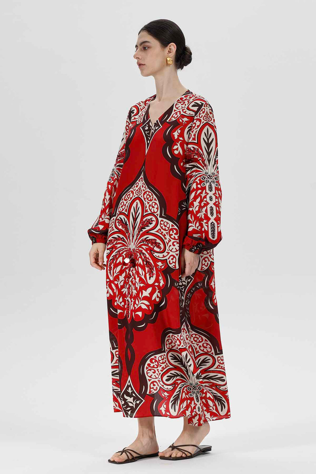 Aisling Print Silk Dress