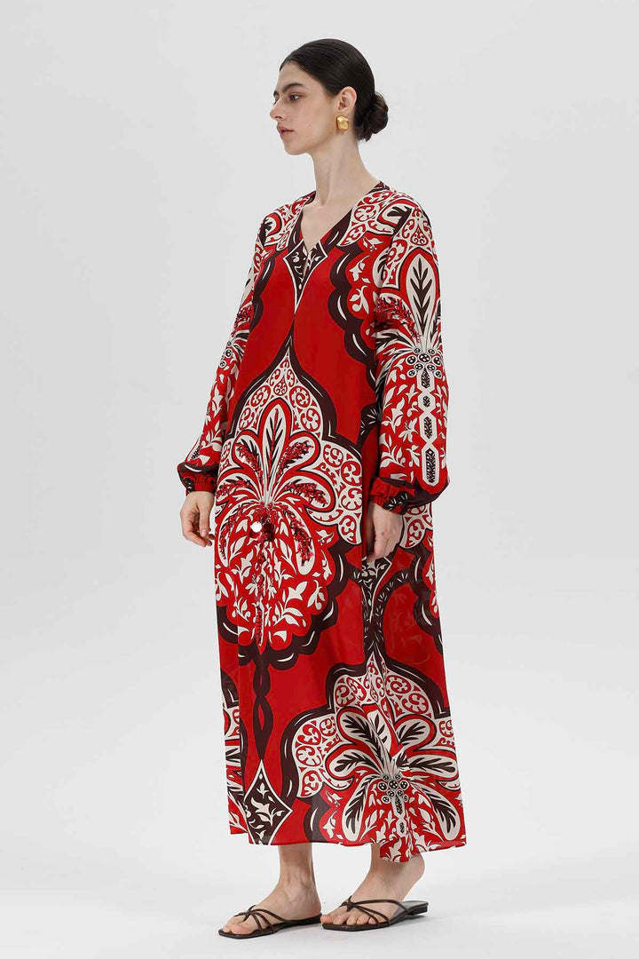 Aisling Print Silk Dress