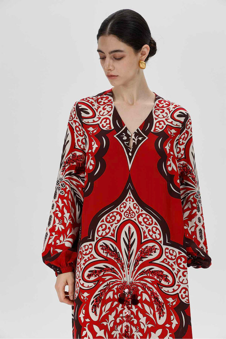 Aisling Print Silk Dress