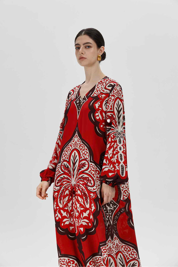 Aisling Print Silk Dress