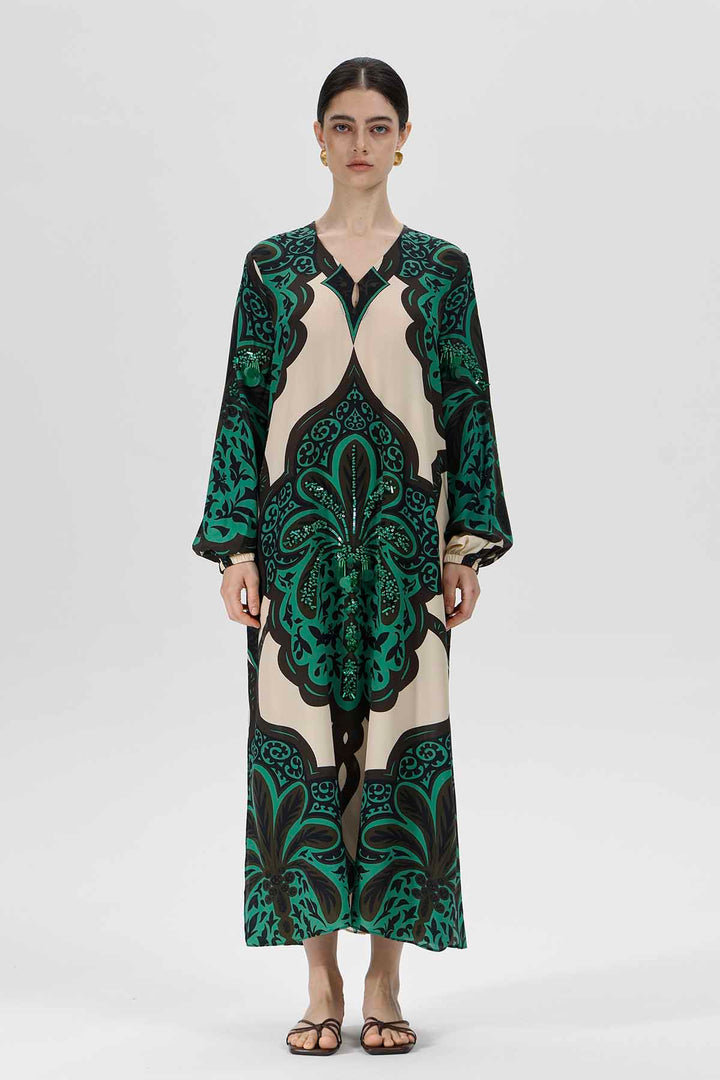 Aisling Print Silk Dress
