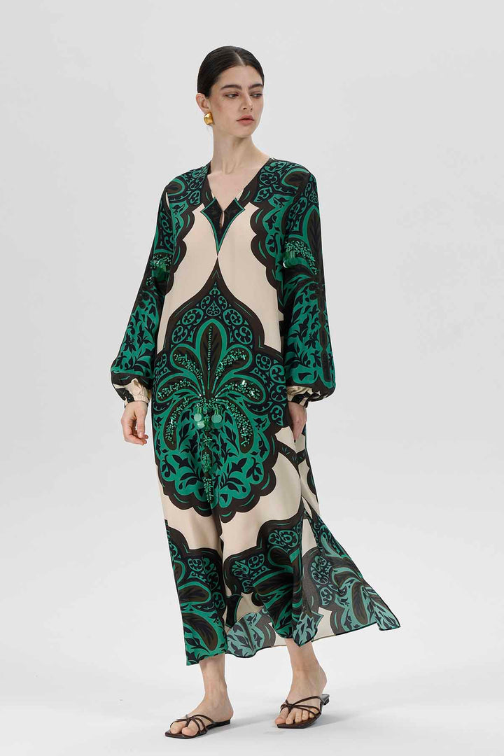 Aisling Print Silk Dress