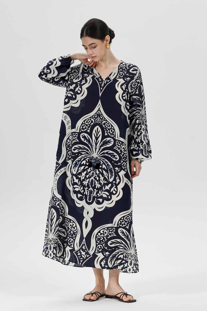 Aisling Print Silk Dress
