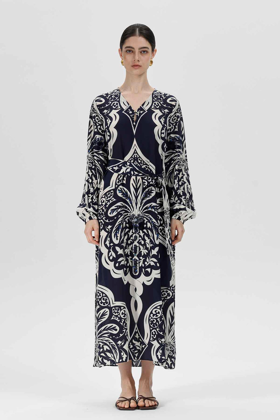 Aisling Print Silk Dress