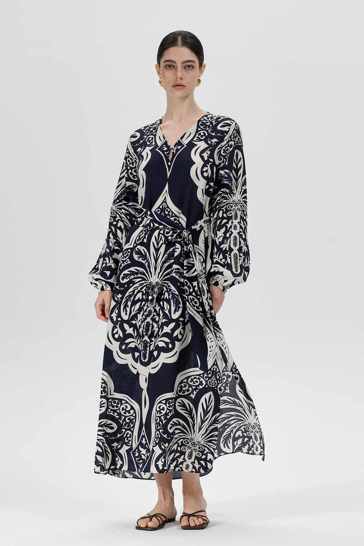 Aisling Print Silk Dress