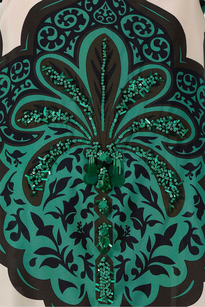 Conjunto de falda de seda con estampado Aisling