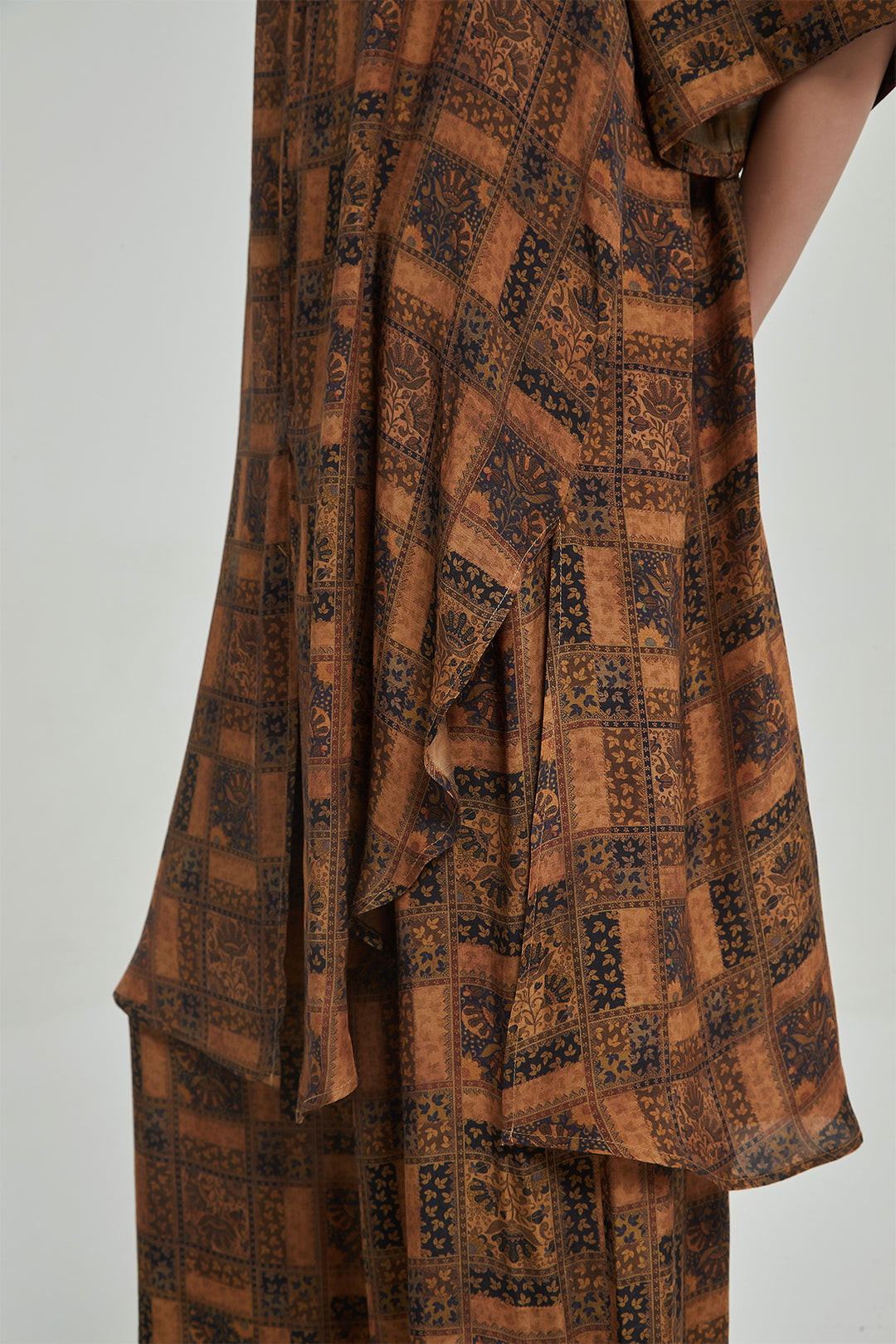 Cozy Short Sleeve Silk Wide Leg Two Set