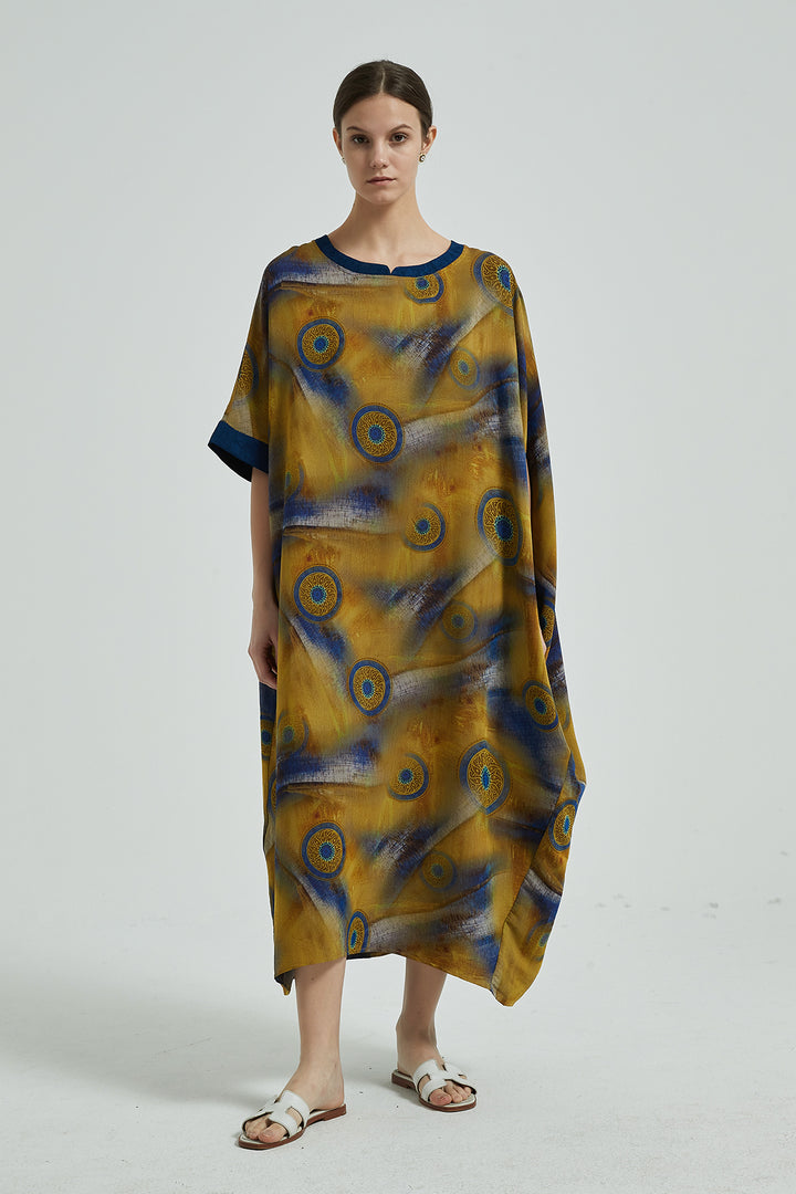 Luna Irregular Oversize Silk Dress