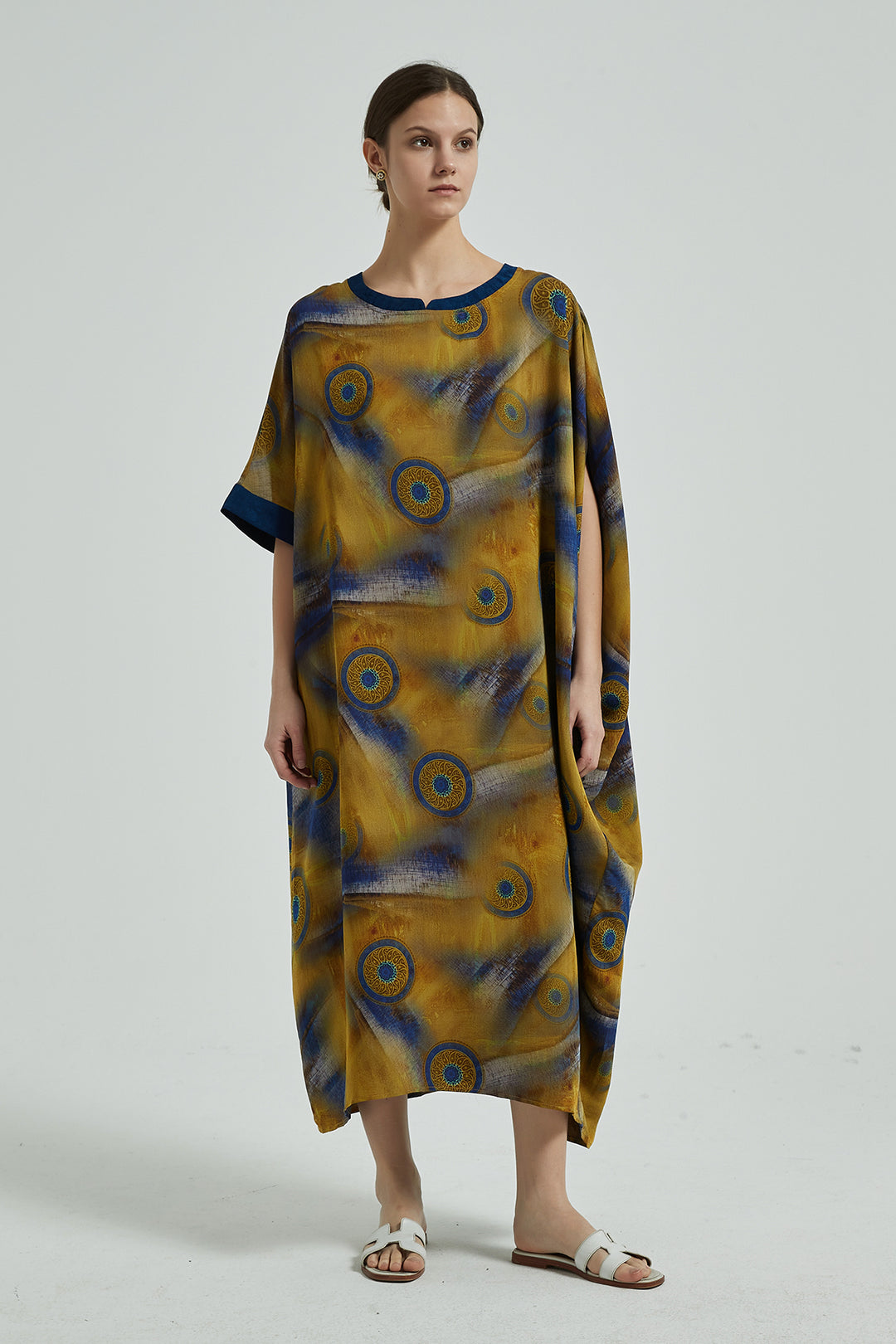 Luna Irregular Oversize Silk Dress