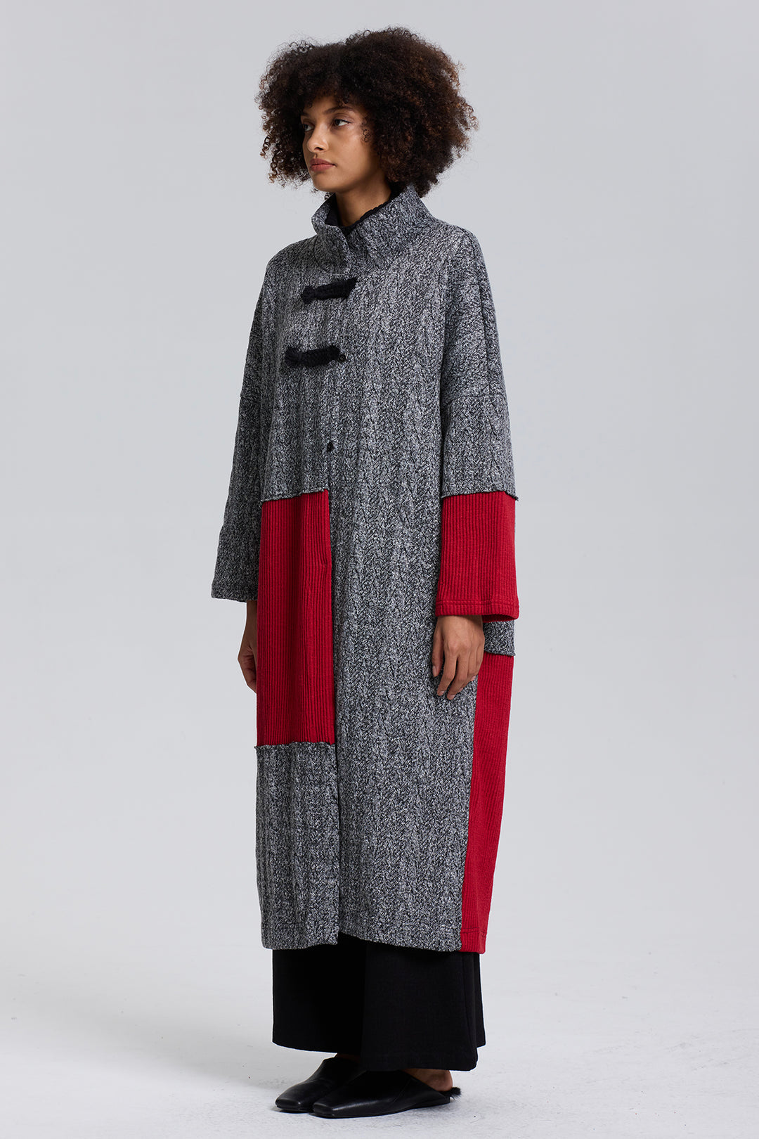 Ama Asymmetric Artistic Designer Coat