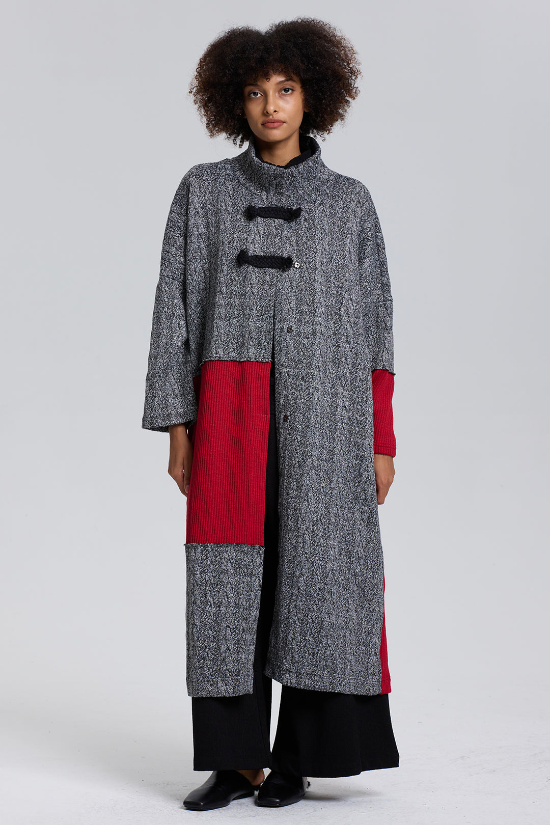 Ama Asymmetric Artistic Designer Coat