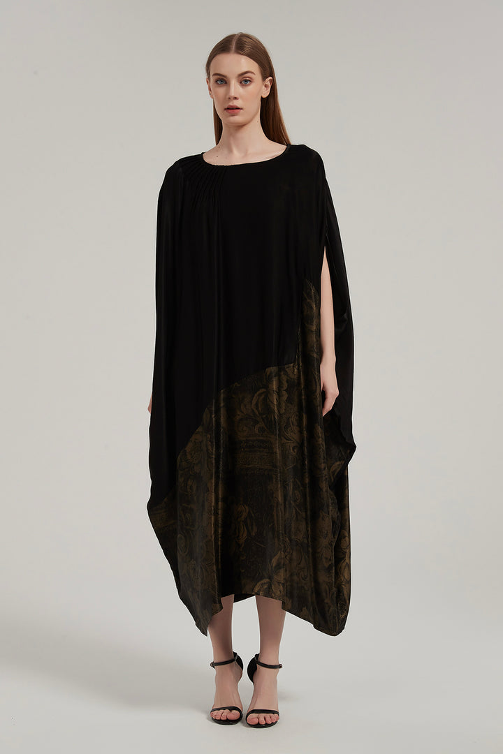 Oversize Elegant Silk Maxi Dress