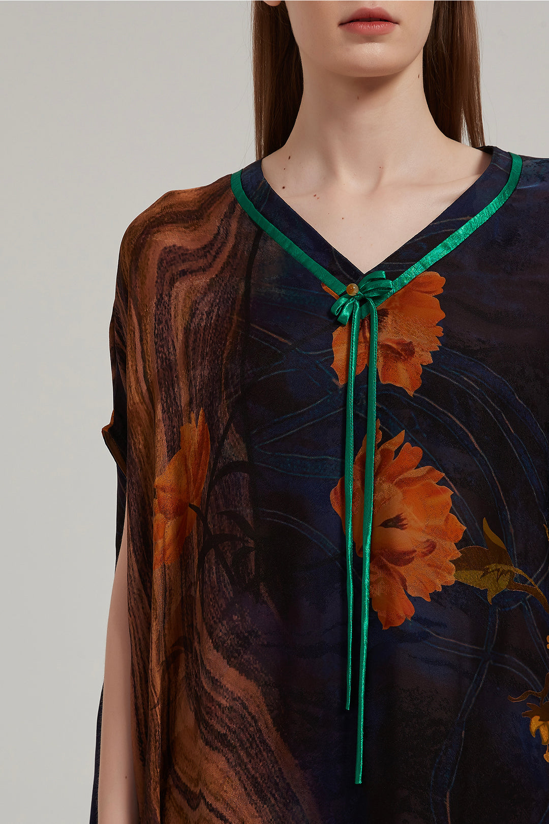 Nyx Casual Print Silk Dress