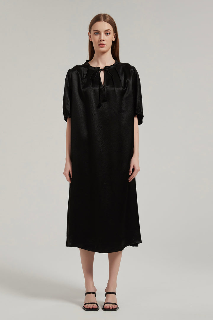 Short Sleeve Elegant Little Black Dress
