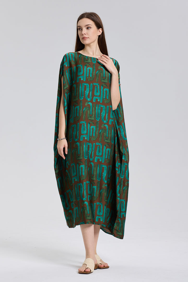 Marni Oversize Print Silk Dress