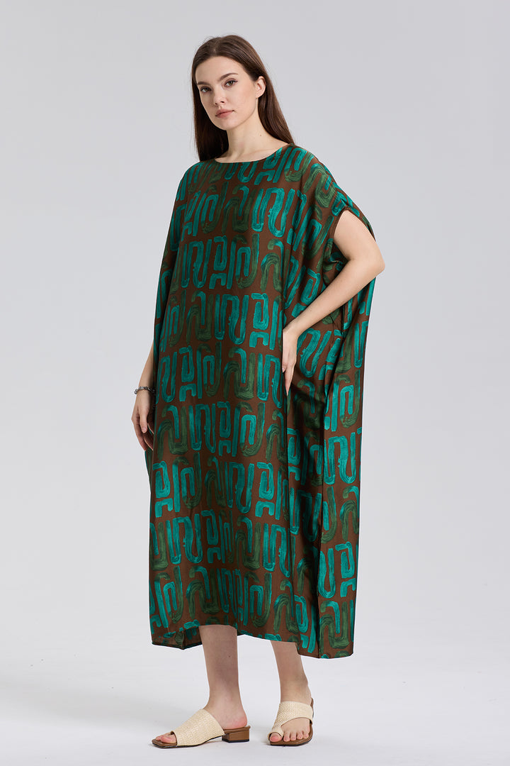 Marni Oversize Print Silk Dress