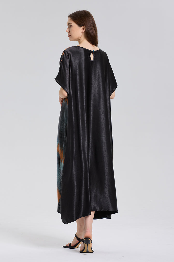 Larissa elegant print cozy Maxi Dress