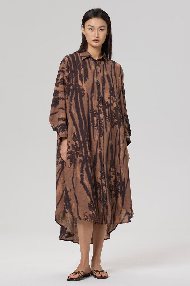 Riley Irregular Print Shirt Dress