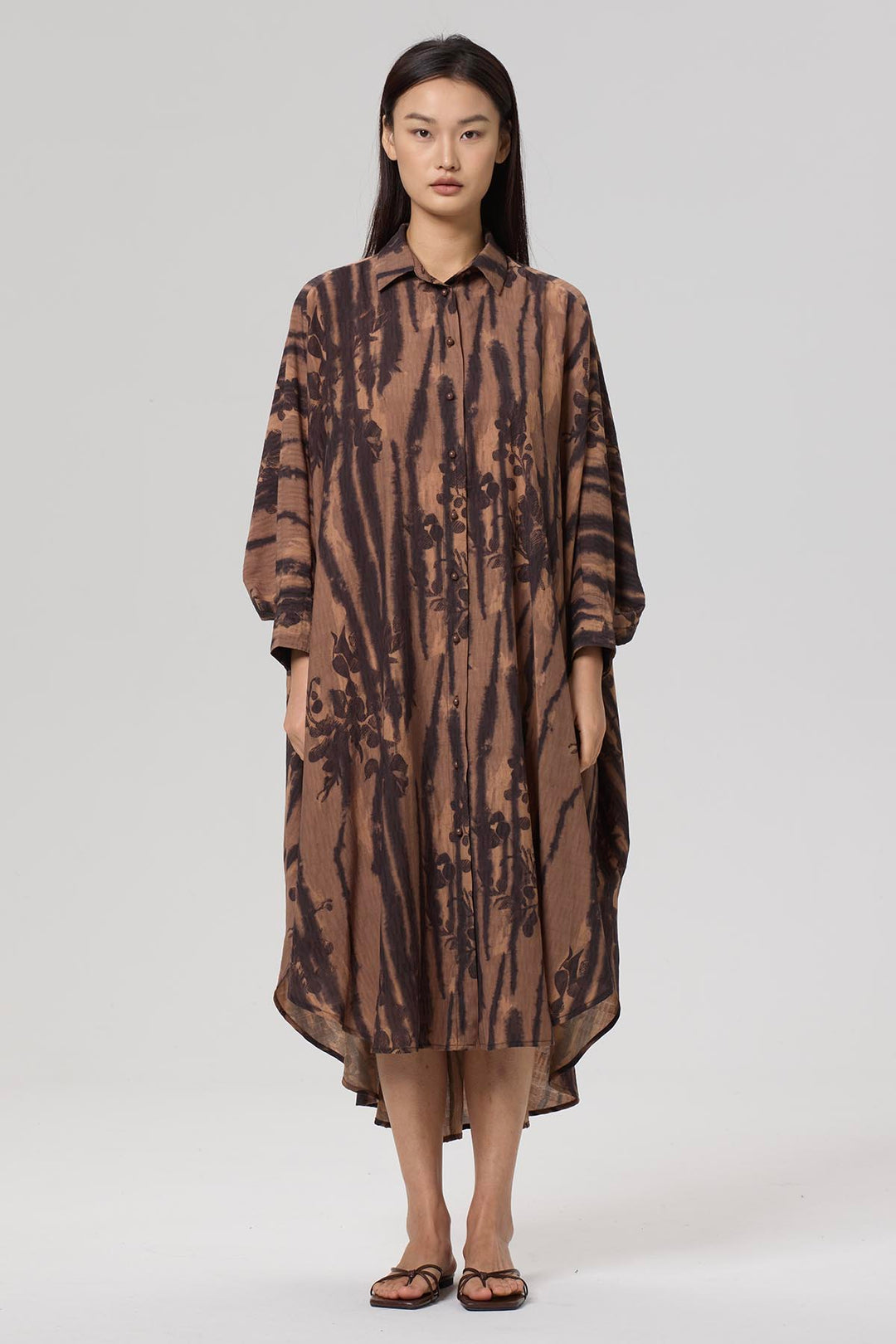 Riley Irregular Print Shirt Dress