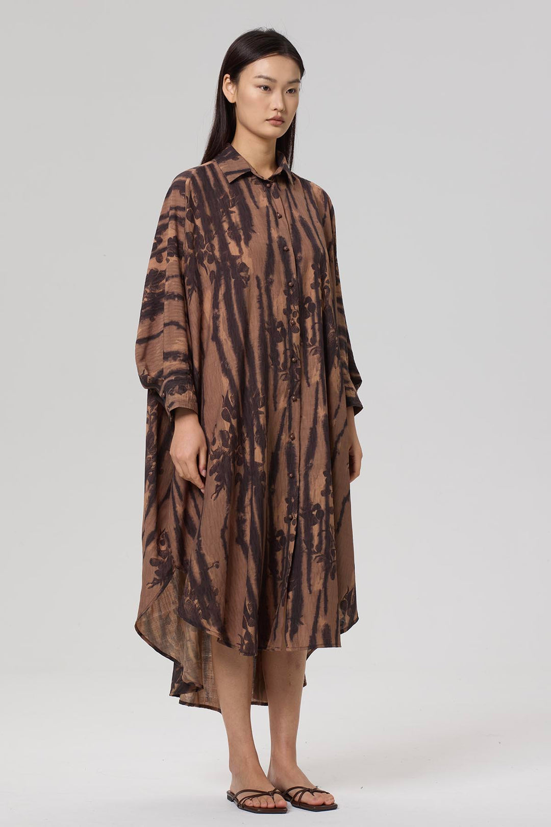 Riley Irregular Print Shirt Dress