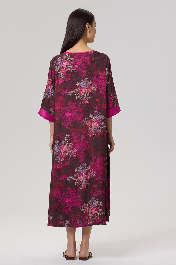 Ares Retro Design Elegant Jacquard Maxi Dress