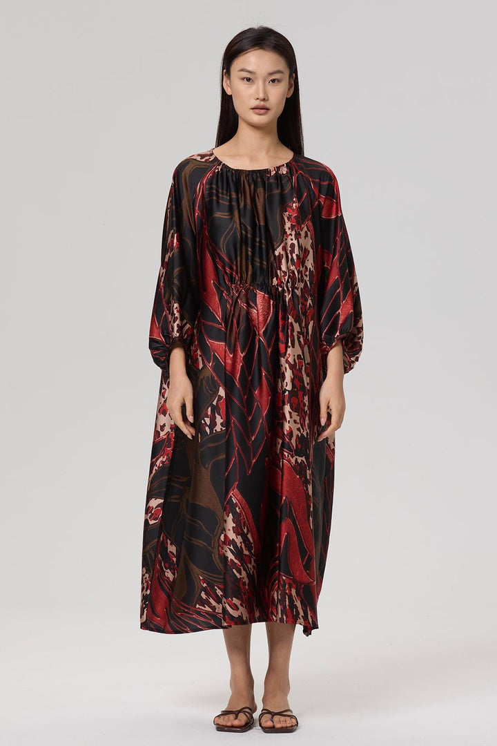 Etta Oversize Print Maxi Dress