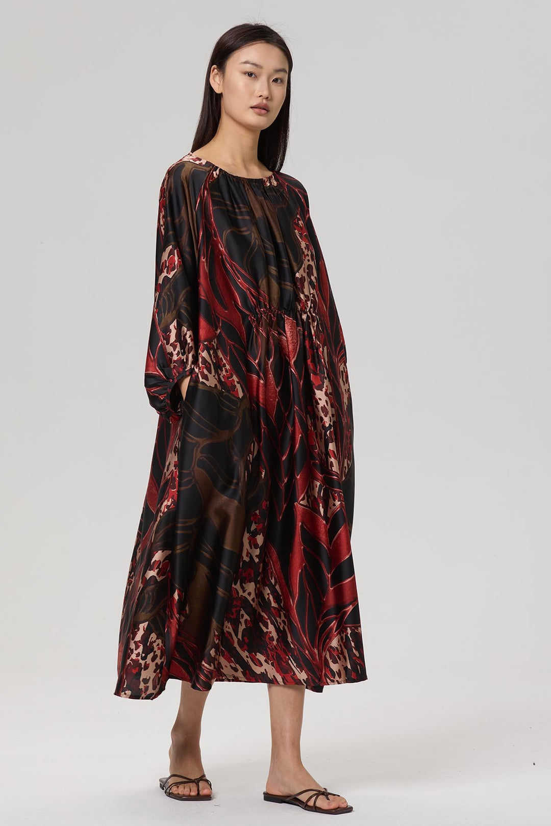 Etta Oversize Print Maxi Dress