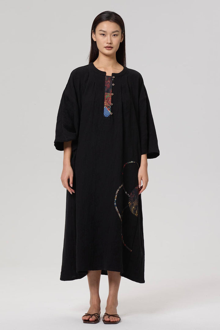 Keoni Ethnic Casual Maxi Dress