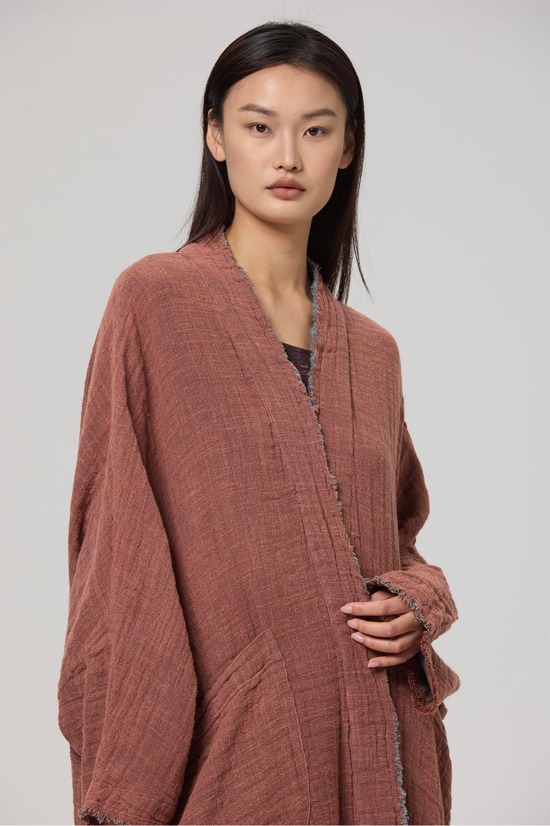 Anika Linen Cardigan Maxi Coat