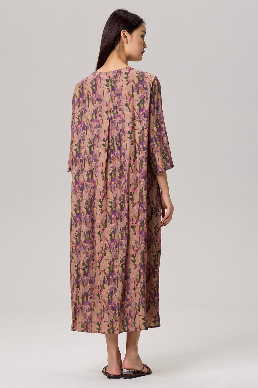 Agnes Retro Print Maxi Dress