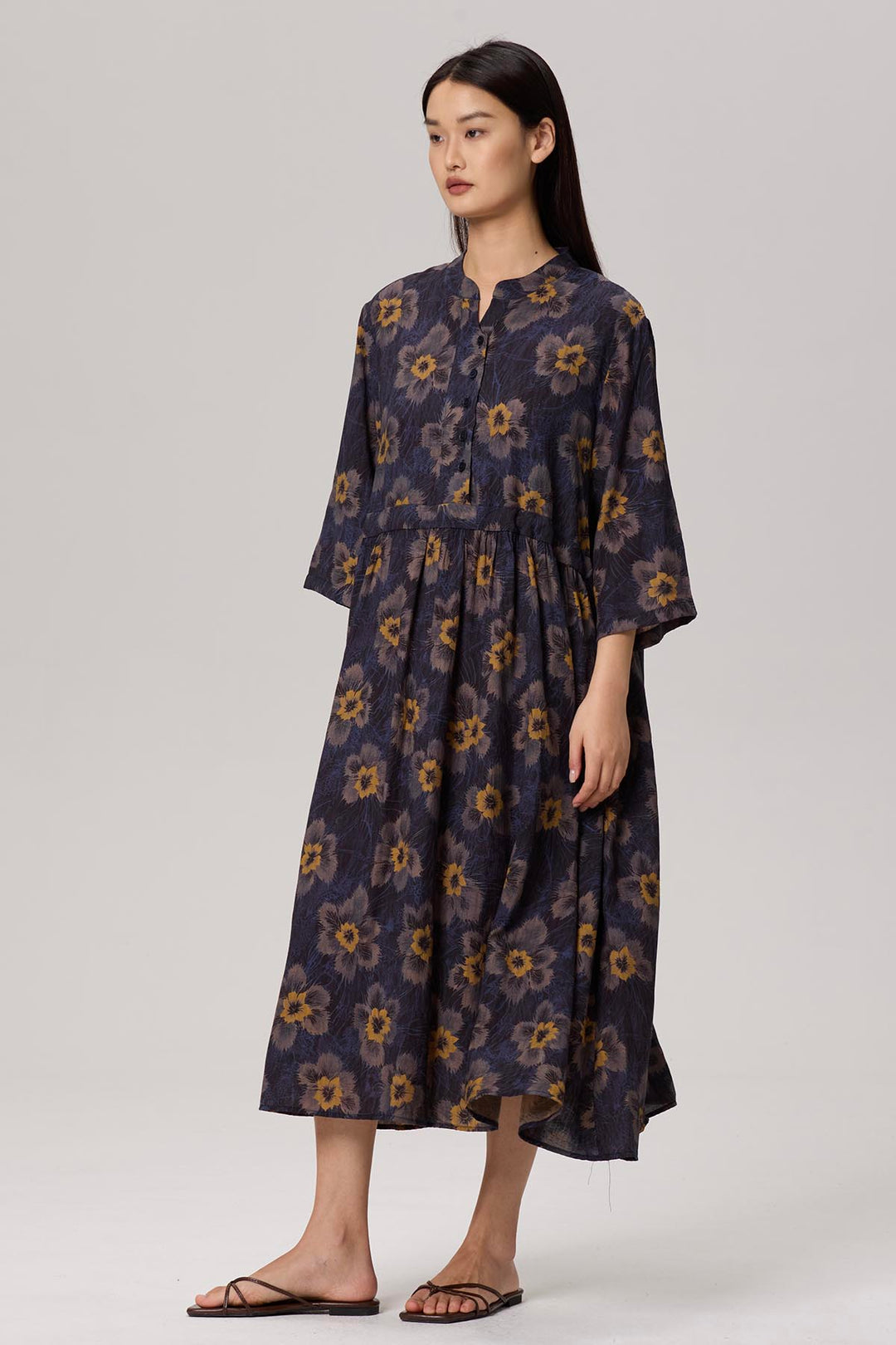 Monique Elegant Print Dress