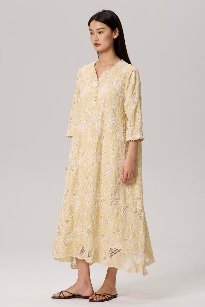 Mimmy Casual Lace Maxi Dress