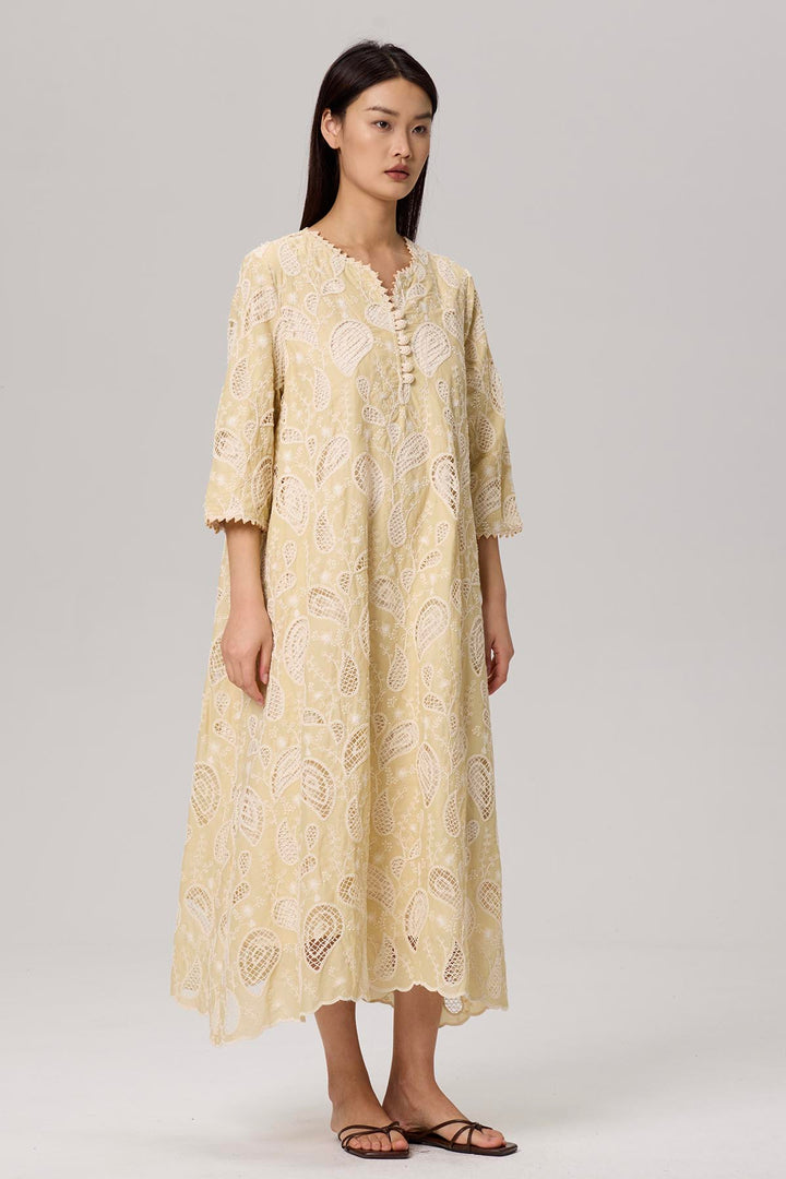 Mimmy Casual Lace Maxi Dress