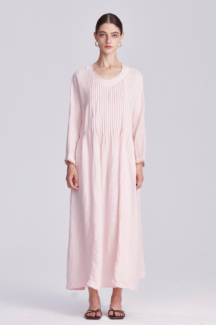Elara Linen Dress