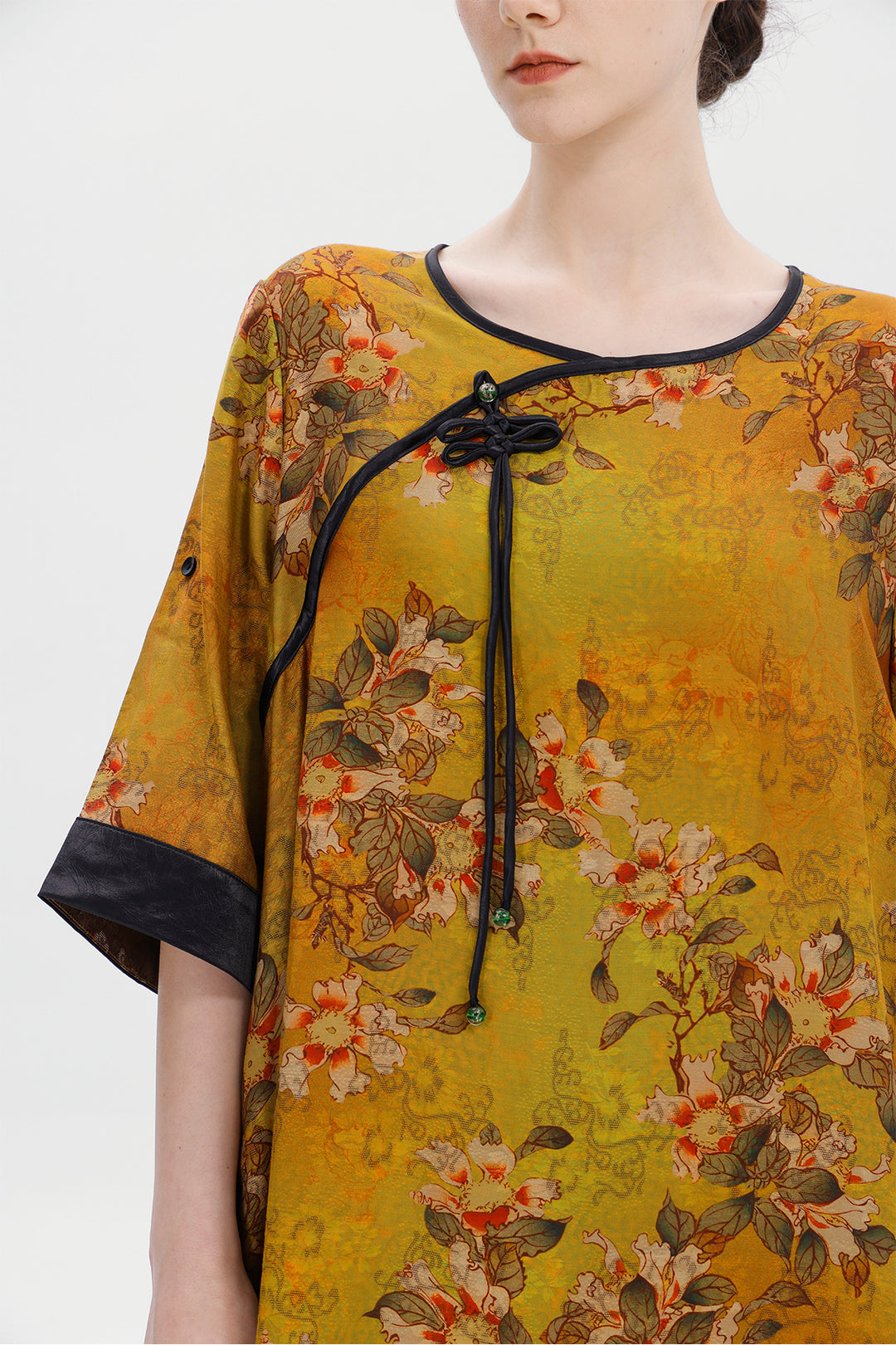 Ares Retro Design Elegant Jacquard Maxi Dress