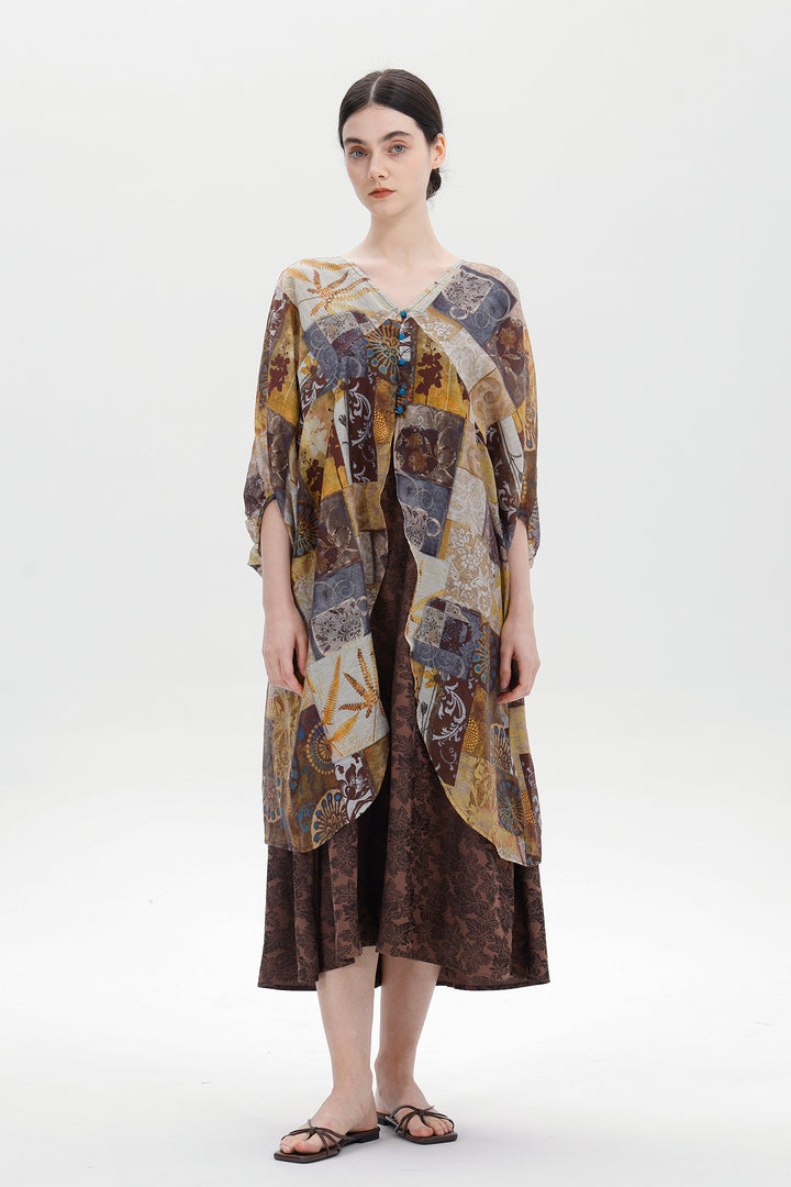 Aino Patchwork Print Dress