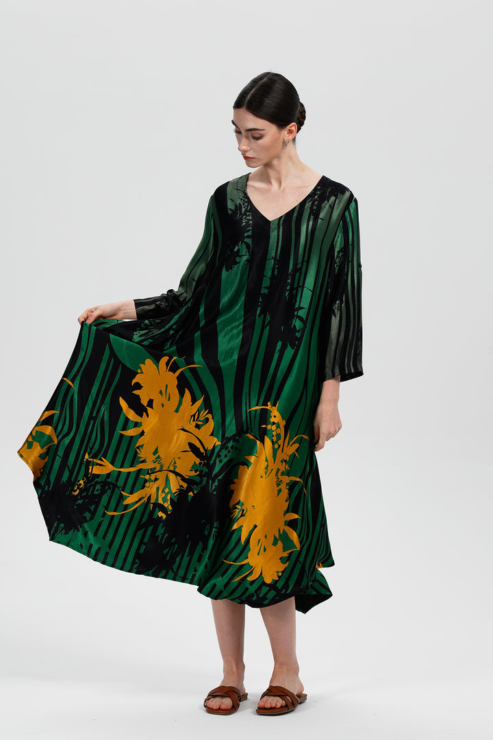 Orlina Print Maxi Dress