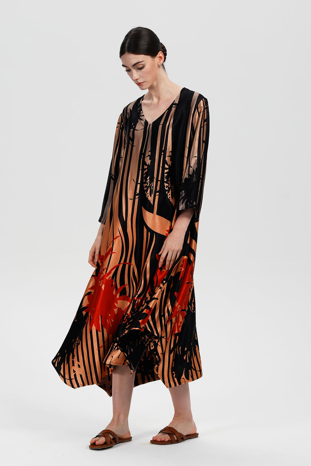 Orlina Print Maxi Dress