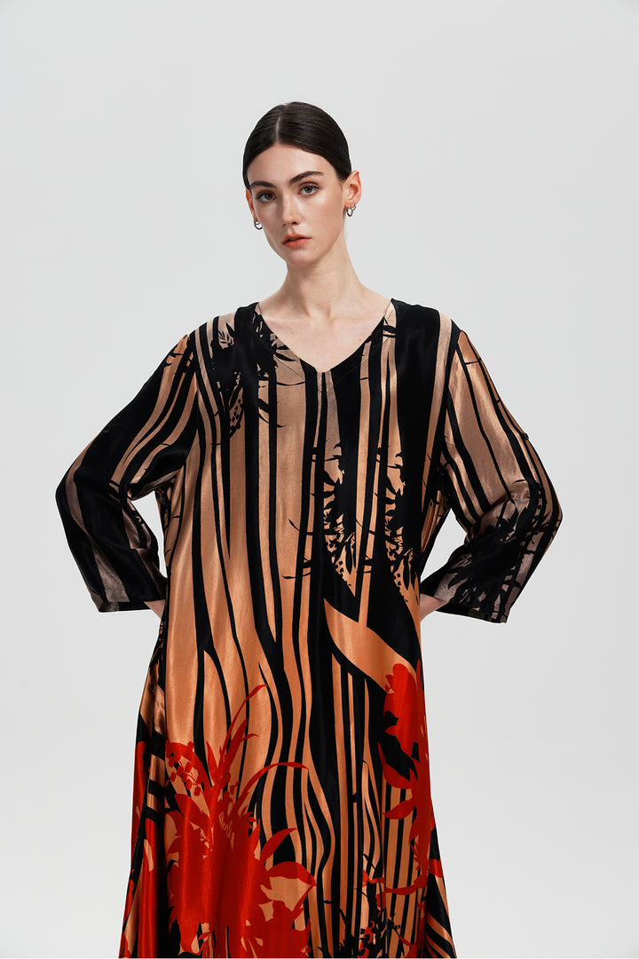 Orlina Print Maxi Dress