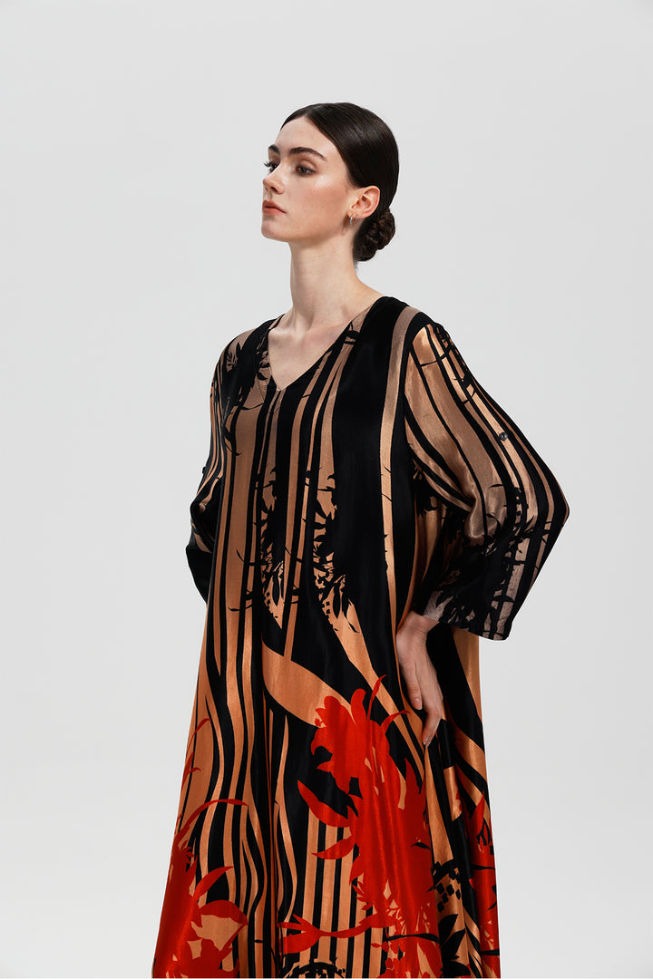 Orlina Print Maxi Dress