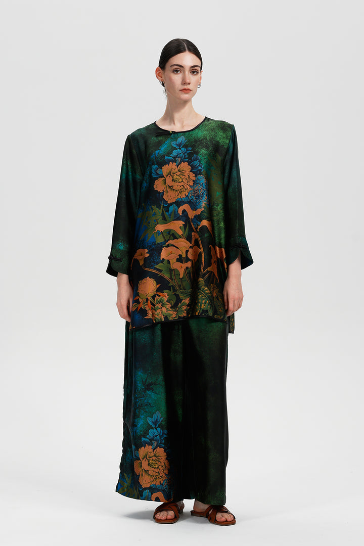 Elowira Retro Wide Leg Two Set