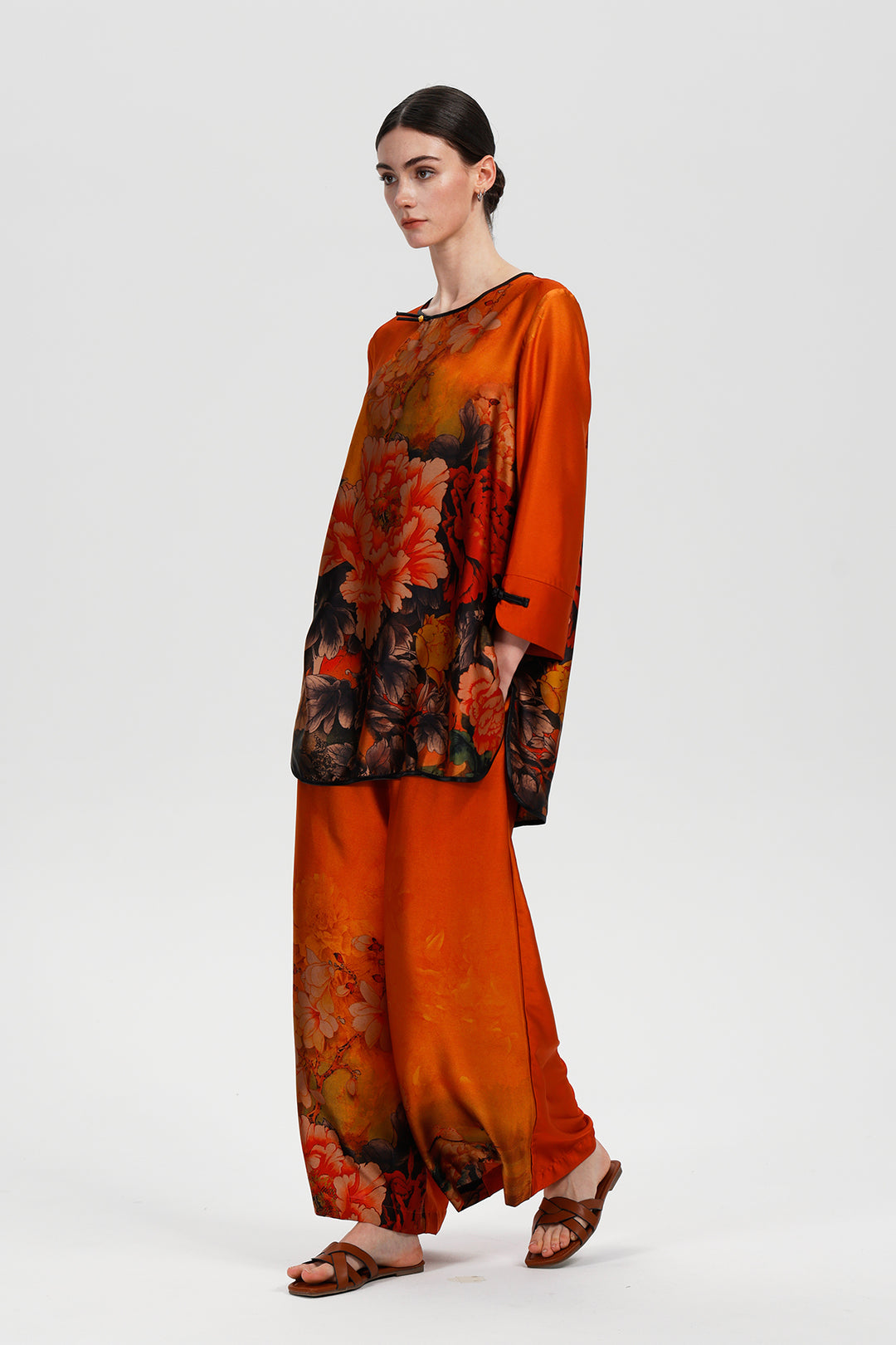 Elowira Retro Wide Leg Two Set