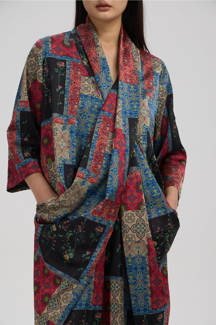 Lucinda Cross Front Print Dress