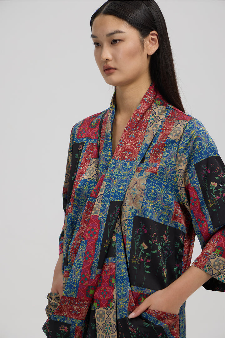 Lucinda Cross Front Print Dress