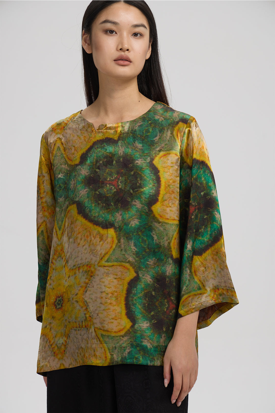 Gigi Long Sleeve Print Blouse