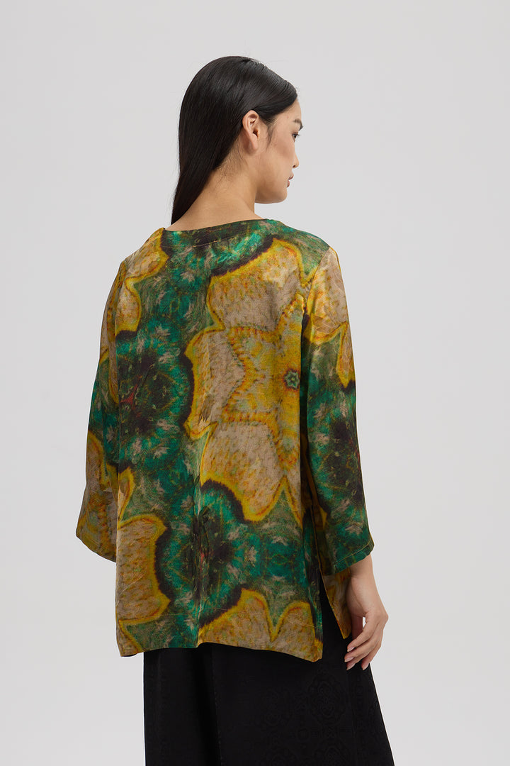 Gigi Long Sleeve Print Blouse