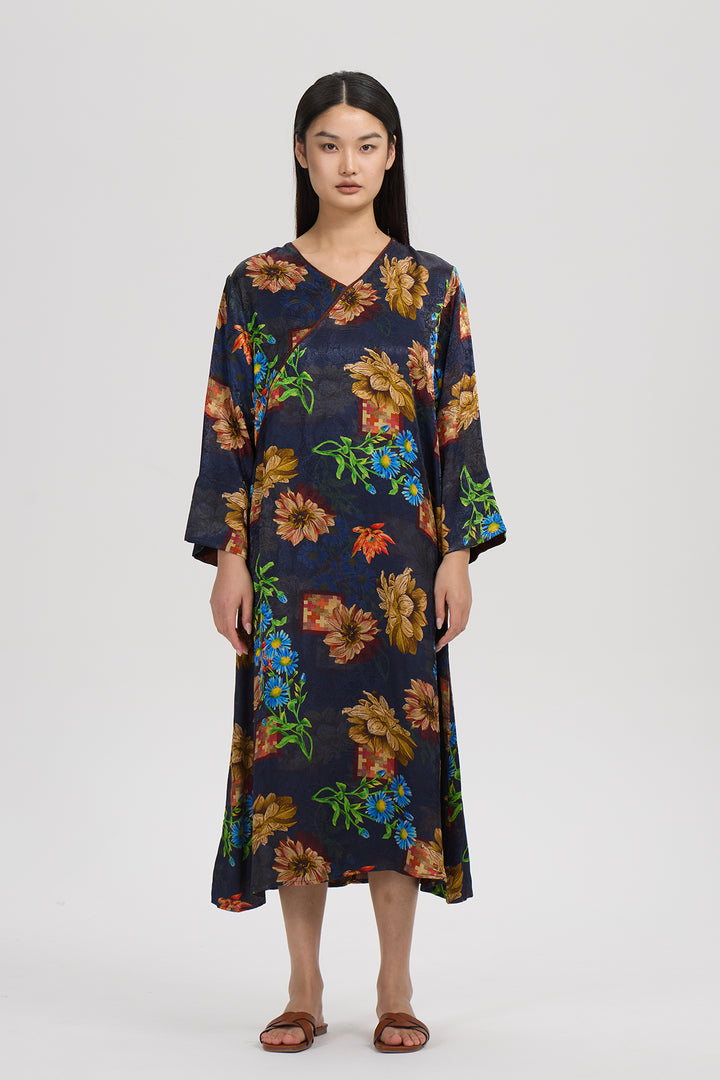 Orelia Vintage Print Dress