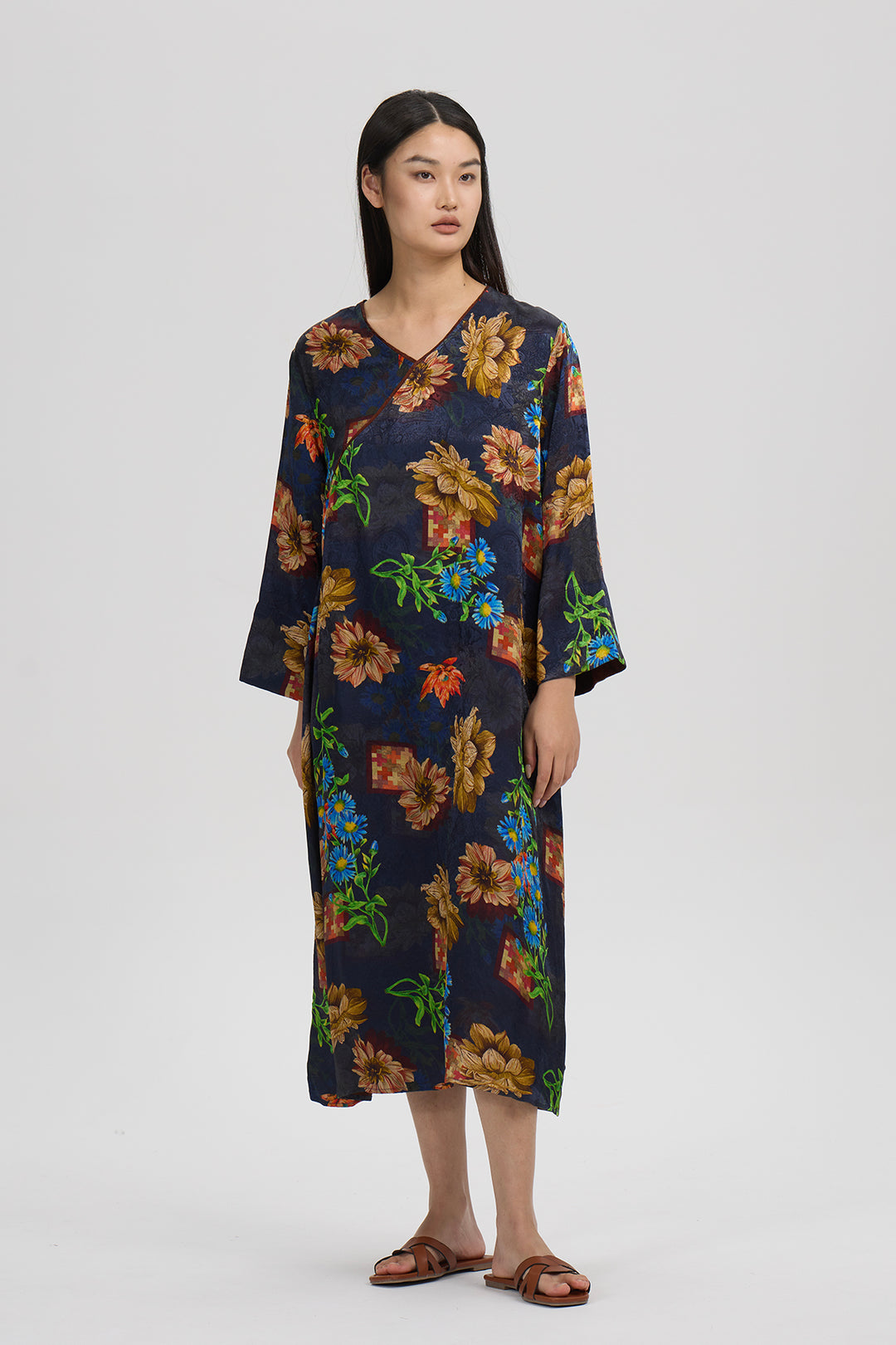 Orelia Vintage Print Dress