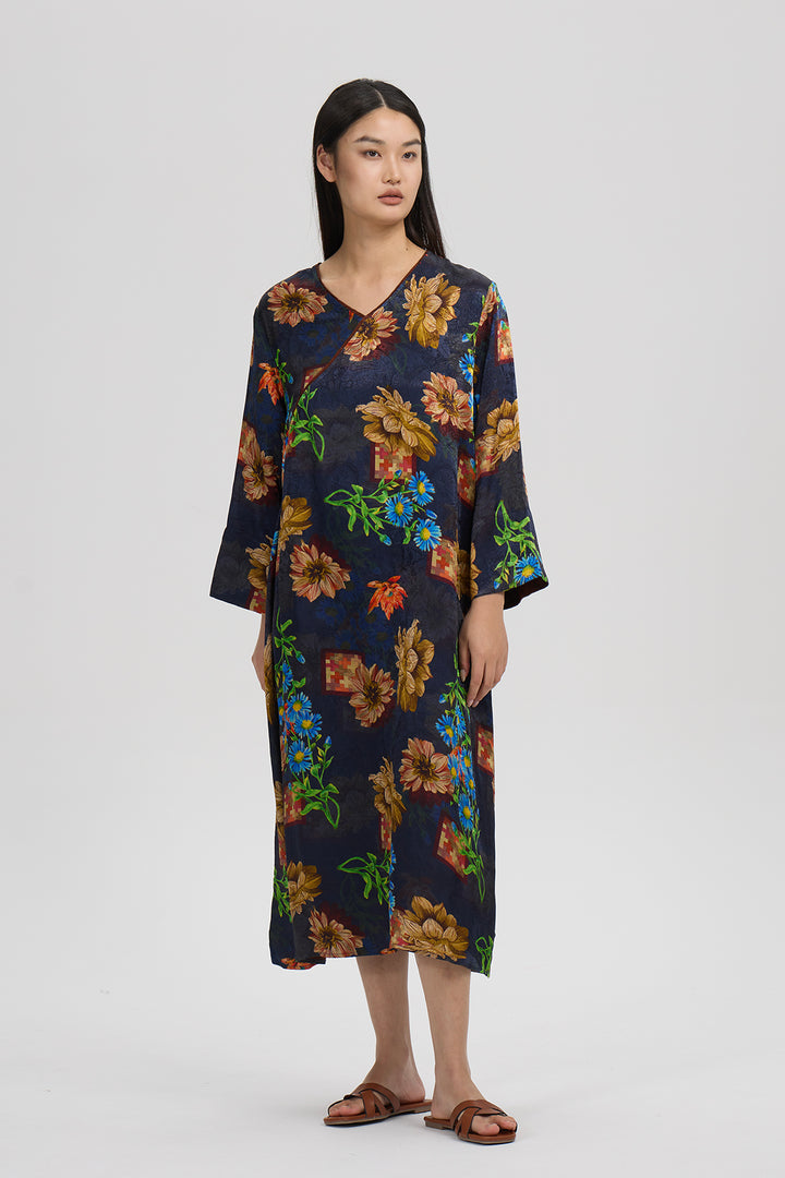 Orelia Vintage Print Dress